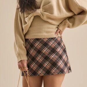 Chic Plaid Mini Skirt